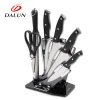 Low price acrylic holder sharp blade stainless steel 6 piece knife set