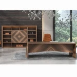 Luxury CEO Manager Melamine Wooden Executive Modern Office Desk For Office Furniture