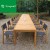 Import Luxury Natural Teak Wooden Outdoor Furniture Garden Set Dining Table and Folding Chair Aluminum Garden Chair from China