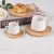 Import luxury white ceramic coffee cup tea mug 80ML and 200ML from China