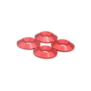 M3 M4 M5 M6 red anodized Aluminum Alloy Cone Cup concave Countersunk Washers