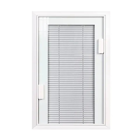 Magate Modern Metal Louver Blinds Hollow Built-In Window Shade Shutter with Magnetic Materials Block for inside Glass