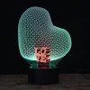 Magical Panel Optical Illusion Visual 3D Lamp For Kids, 7 colors changing LED Table Night Light