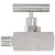 Manual gas single block and bleed gauge stainless steel needle valve 1/4 ss316