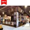 Manufacturers In China Unique Design Metal Frame Adjustable Backlit 8Ft Trade Show Booth Shelf For Uk