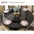 Import Marble  luxury dining table chair set with rotating centre Baroque Carving home furniture from China