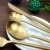 Import Matte gold flatware cutlery set korean stainless steel chopsticks flatware gold from China