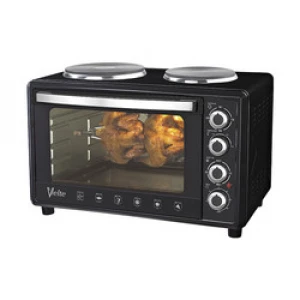 Mechanical Timer Control electric desk oven bakery with hot plate double deck electric bread oven stove electric