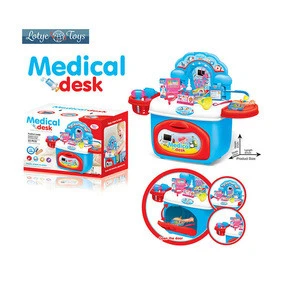 medical accessories plastic working table doctor kits toys