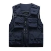 Men&#039;s multi pockets Cargo waistcoat vest for fishing climbing shooting photography Hooking fisherman Journalist Vest