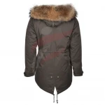Mens Warm Winter Parka Quilted Padded Hooded Long Jacket Men Puffer Jackets Customized Mens Faux Fur Hood Jacket