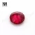 Import Messigems round cut loose corundum red synthetic ruby stones from China