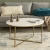 Import Metal Luxury Design Wood Glass Marble Top Modern gold Coffee Table For Living Room from China