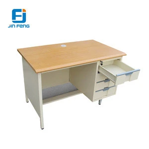 metal office desk table with locking drawers