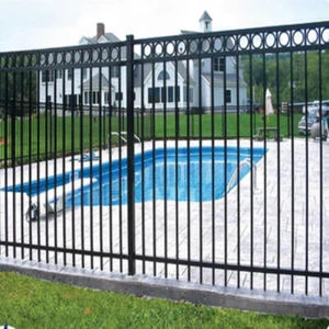 Metal security fence for building & residence / Metal Frame Material aluminum fence