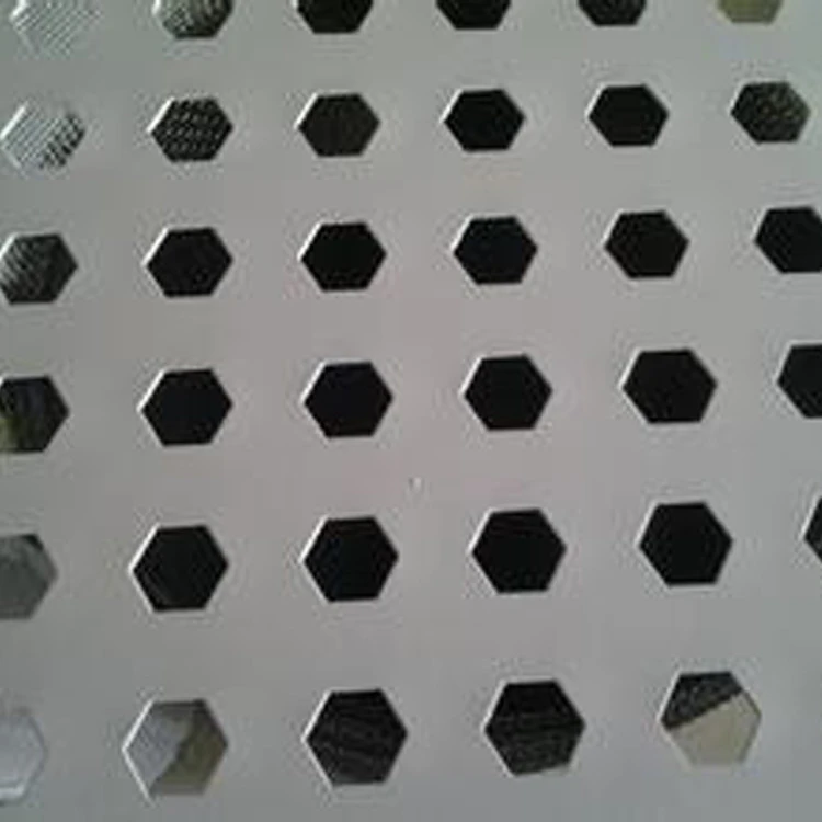 micron round hole aluminum / stainless steel slot perforated metal sheets decorative mesh screen fence wall panel price list
