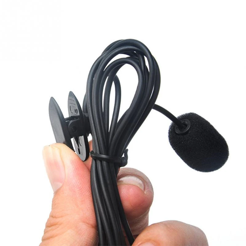 Microphone Clip-on Collar Tie Mobile Phone Lavalier Microphone Mic for iOS Android Cell Phone Laptop Tablet Recording R0781