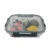 Import Microwave 3 compartment high borosilicate storage box pyrex glass food container with airtight lid from China