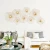 Import Modern Abstract Combination Flowers Stainless Steel Glossy Gold Wall Arts Home Decoration from China