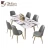 Import Modern Accent Flannelette Golden Metal Base Upholstered Customize Purple Colorful Dining Chair from China