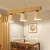 Import Modern decorative fairy 3 lights wood track lamp indoor dinning room chandelier pendant lighting from China