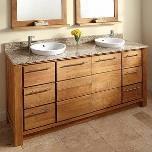 modern design bathroom with granite cabinet