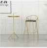 modern metal stool high tall leather wood bar chair