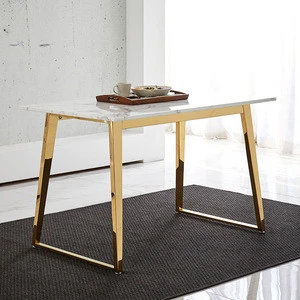 Modern minimalist home small apartment designer marble table marble top dining table