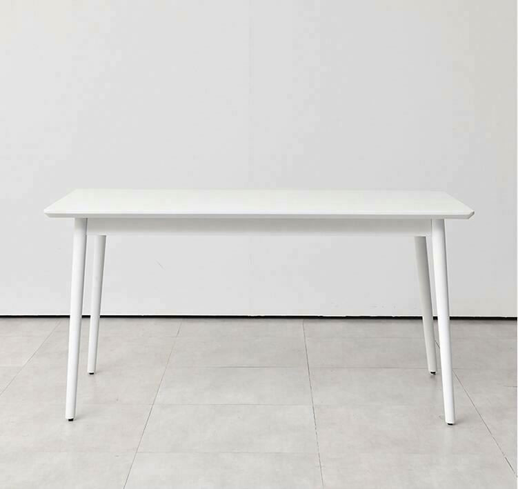 Buy Modern Minimalist White Wooden Dining Table Theme Restaurant White ...