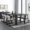 Modern Nordic Design Dining Room Furniture Wood Dining Table Set 6 Chairs For Home Apartment restaurant