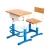 Import Modern student desk chair  for school furniture single or Double table 100%Bamboo top from China