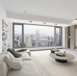 Modern Villa  tempered glass soundproof turn and tilt aluminum system casement swing windows