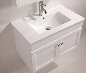 Modern white color bath vanity set bathroom vanity cabinet support customized