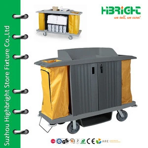 multi-functional hotel cleaning cart