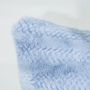 Multi Functional Soft Custom Home Dormitory Decor Living Room Sofa Bed Fuzzy Faux Fur Square Throw Pillow Cushion