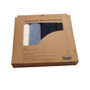 Multi-purpose 4 packs Boxes Microfiber Cleaning Cloth 40x40 Micro fiber Cloth