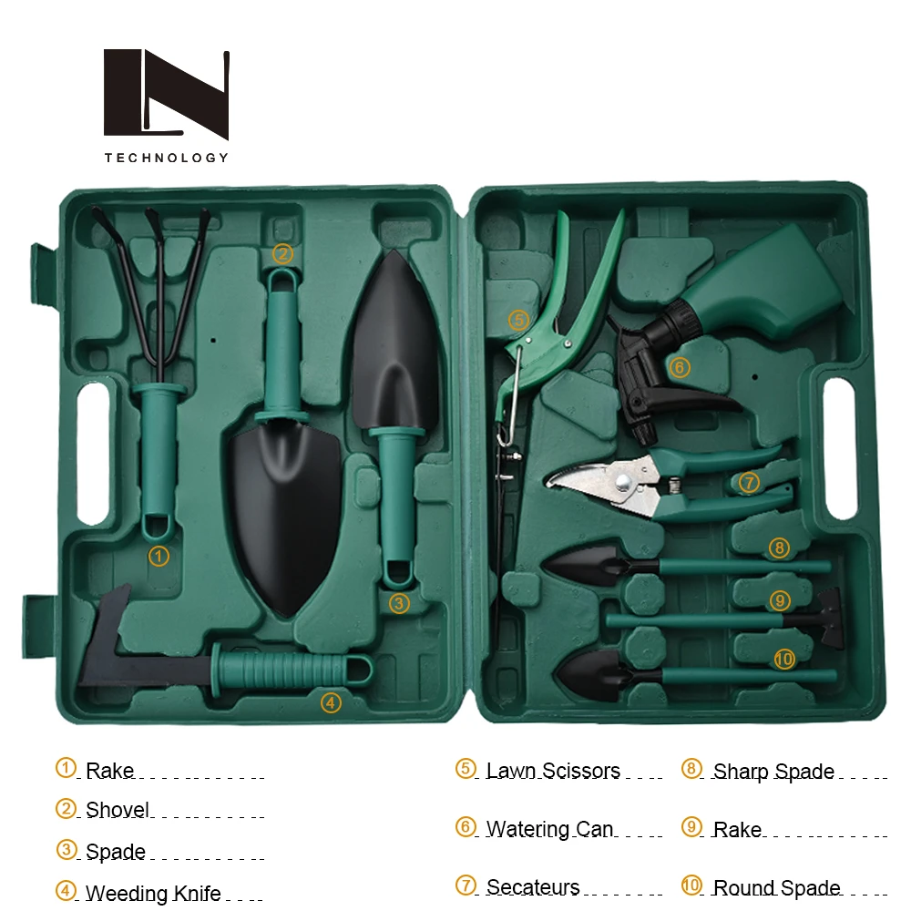 Multifunctional Gardening Gifts 10pcs Weeder Digging Shovel Garden tool kits
