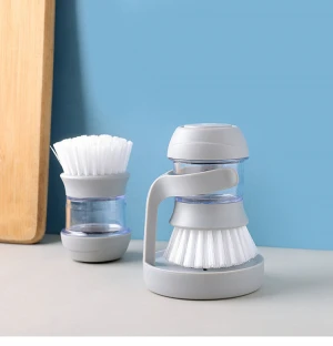 multifunctional kitchen household scrubber cleaning tools accessories brush liquid storage