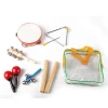 Music percussion tambourine set toy,educational toy music band in a bag