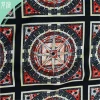 National style square shape 100% polyester handkerchief
