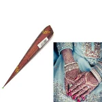 Natural Black Color Indian Henna Paste Cone Mehndi Body Art Cream