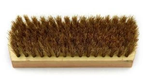 natural hair shoe brush brushes for leather shoe care wooden shoe brush