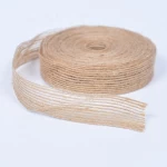 Natural Jute Burlap Hessian Lace Ribbon Roll Vintage Wedding Decoration Party Christmas Crafts Gift Wrapping