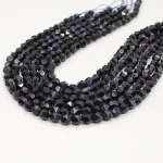 Natural Loose Gemstone Star Cut Blue Sand Stone Beads