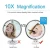 Import NEW 10x Magnifying Makeup Vanity Cosmetic Beauty Bathroom Round Mirror with LED Light Adjustable Make Up Tools from China