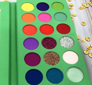 New 2020 makeup  pressed glitter high pigment eye shadow stamp pallets vendors private label eyeshadow palette