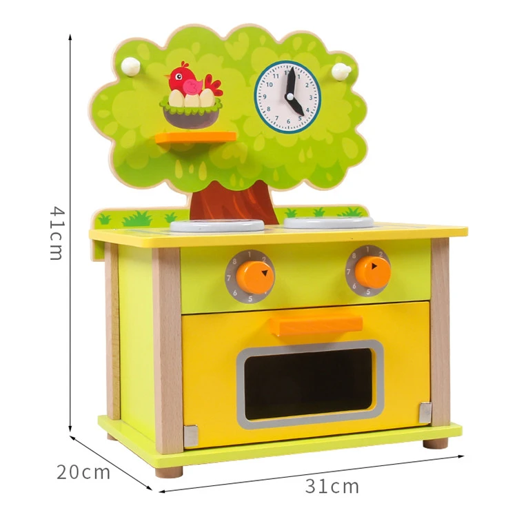 New Arrival Childrens Educational Toys Growing Tree Kitchen Toys Play Set Wooden Kitchen Toys