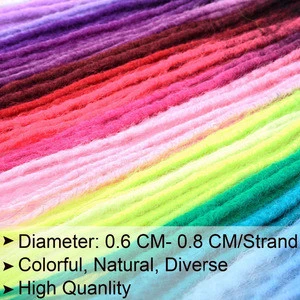 New arrival coloful synthetic hair extensions dreadlocks African Locs Faux Dreads Crochet hair
