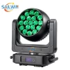 New Aura 19x25W 4IN1 ZOOM RGBW LED Moving Head Wash Effect Light DJ Stage Lighting For Party Club