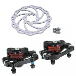 New Bicycle Brake Set Aluminum Alloy Mountain MTB Bike Rotor Folding Machine Front Rear Disc Brake Set Bike Parts 160mm